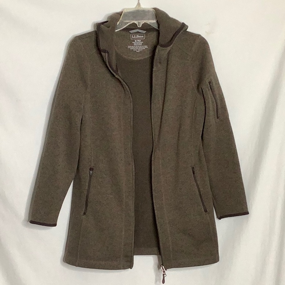 L.L. Bean Women's Sweater Fleece Coat Size MP